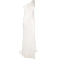 jenny packham robe asymétrique oline brodée de sequins - blanc