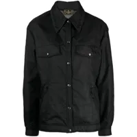 fendi pre-owned veste à patch logo - noir