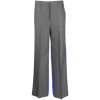 incotex pantalon de tailleur à coupe évasée - gris