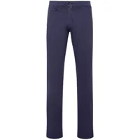 billionaire pantalon chino en jean à logo brodé - bleu
