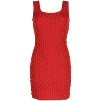 ports 1961 robe courte à design sans manches - rouge