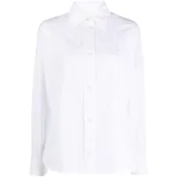 ports 1961 chemise en popeline à empiècements - blanc