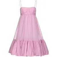 pinko robe évasée à taille empire - rose