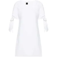 pinko robe courte à encolure carrée - blanc