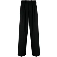 federica tosi pantalon de tailleur à coupe ample - noir