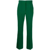 essentiel antwerp pantalon de tailleur à plis marqués - vert