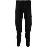 attachment pantalon slim à taille à lien de resserrage - noir