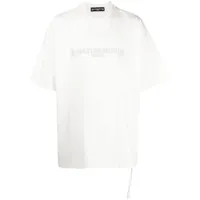 mastermind world t-shirt en coton à logo brodé - blanc