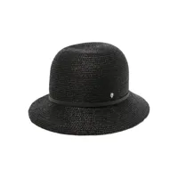 helen kaminski chapeau dora en raphia - noir