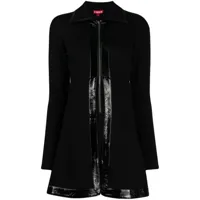 staud robe courte assemblage zippée - noir