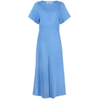 dorothee schumacher robe longue à manches courtes - bleu
