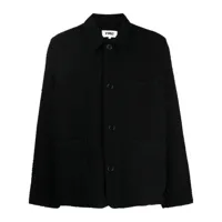 ymc veste zippée texturée labour - noir