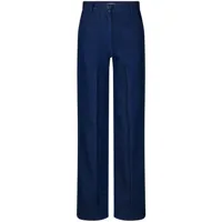 cecilie bahnsen pantalon sixta à détails de plis - bleu