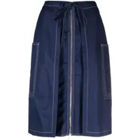 sunnei jupe en jean à poches cargo - bleu