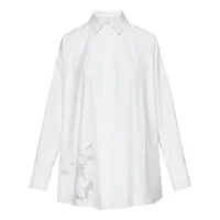 oscar de la renta chemise gardenia en coton - blanc