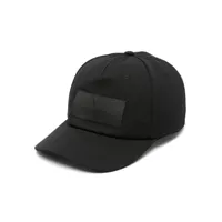 valentino garavani casquette en coton à patch logo - noir