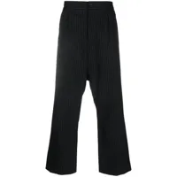 attachment pantalon à fines rayures - noir