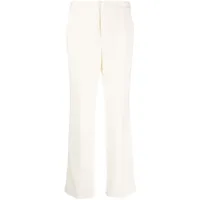 ports 1961 pantalon de tailleur en laine à coupe droite - blanc