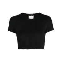 chanel pre-owned t-shirt à design brodé (1997) - noir