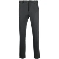 incotex pantalon de costume slim à design chiné - gris