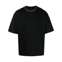 neil barrett t-shirt à bords contrastants - noir
