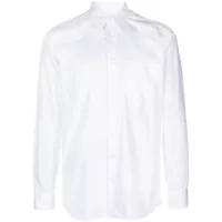 lardini chemise en coton à col pointu - blanc