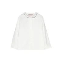 la stupenderia chemise à bords contrastants - blanc