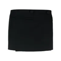 valentino garavani minijupe portefeuille minifalda - noir
