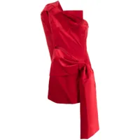 vivetta robe courte à détail de nœud - rouge
