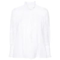 zadig&voltaire chemise trevy à détails plissés - blanc