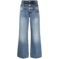 sandro jean droit en coton biologique - bleu