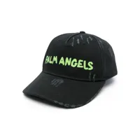 palm angels casquette à logo imprimé - noir