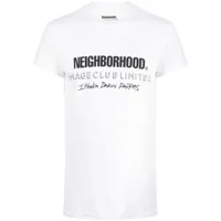 neighborhood t-shirt en coton à logo imprimé - blanc