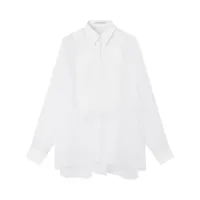 stella mccartney chemise s-wave à boutonnière - blanc