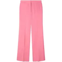 stella mccartney pantalon de tailleur à coupe droite - rose