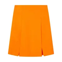 stella mccartney jupe fendue à coupe mi-longue - orange