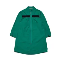 marni kids veste zippée à bande logo - vert