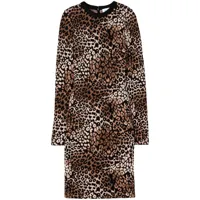 st. john robe à imprimé léopard - tons neutres