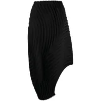 issey miyake jupe asymétrique à taille haute - noir