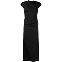 rachel gilbert robe longue willa à détail de fronces - noir
