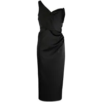 rachel gilbert robe mi-longue edan à design asymétrique - noir