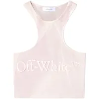 off-white laundry rib rowing top burnished lilac b - rose