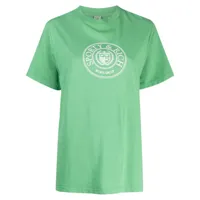 sporty & rich t-shirt en coton à logo imprimé - vert