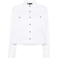 maje chemise en popeline de coton - blanc