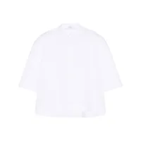 rosetta getty chemise crop à col boutonné - blanc