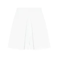 rosetta getty jupe-short plissée à taille haute - blanc