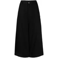 yohji yamamoto jupe-culotte à design asymétrique - noir
