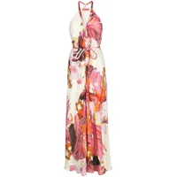 manning cartell robe longue ceinturée à fleurs - multicolore