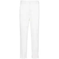 balmain pantalon de costume monogrammé - blanc