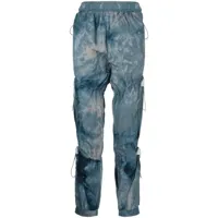 a.a. spectrum pantalon droit à effet froissé - bleu
